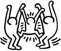 200x169 Coloring Pages Keith Haring Drawing Ideas For School