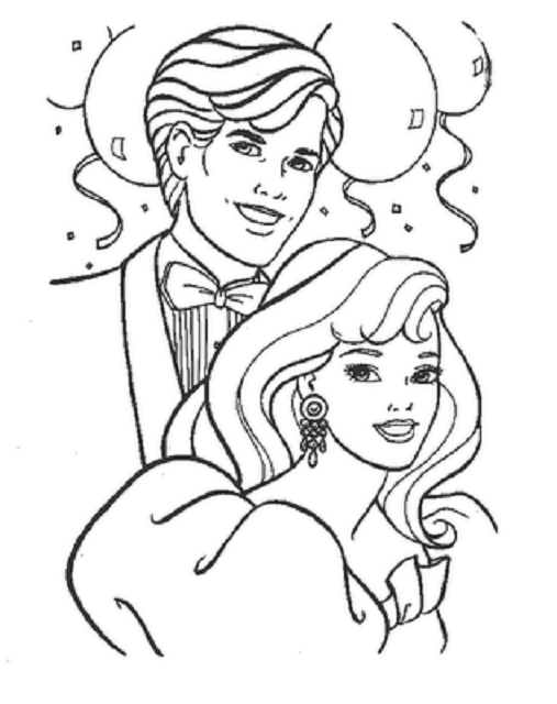 Coloring Pages Of Ken And Barbie Coloring Pages 507x640 Coloring Pages Of Ken And Barbie Coloring Pages