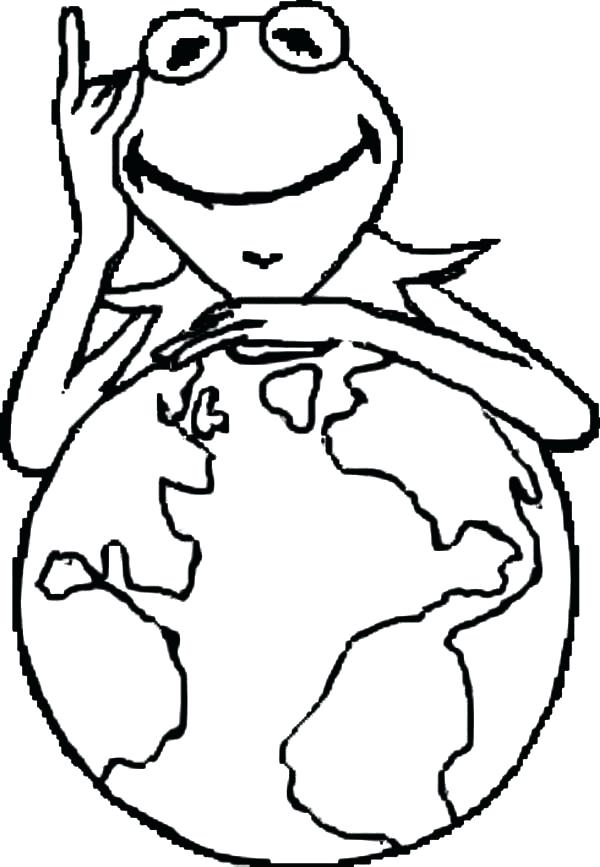 600x867 Kermit The Frog Coloring Pages Drawing The Frog Coloring Pages