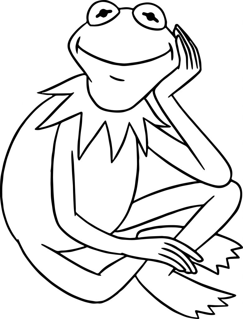 779x1024 Kermit The Frog Coloring Pages For Toddler Realistic And Page