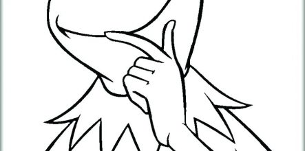 443x220 Kermit The Frog Coloring Pages For Kids Design And Ideas Page 0
