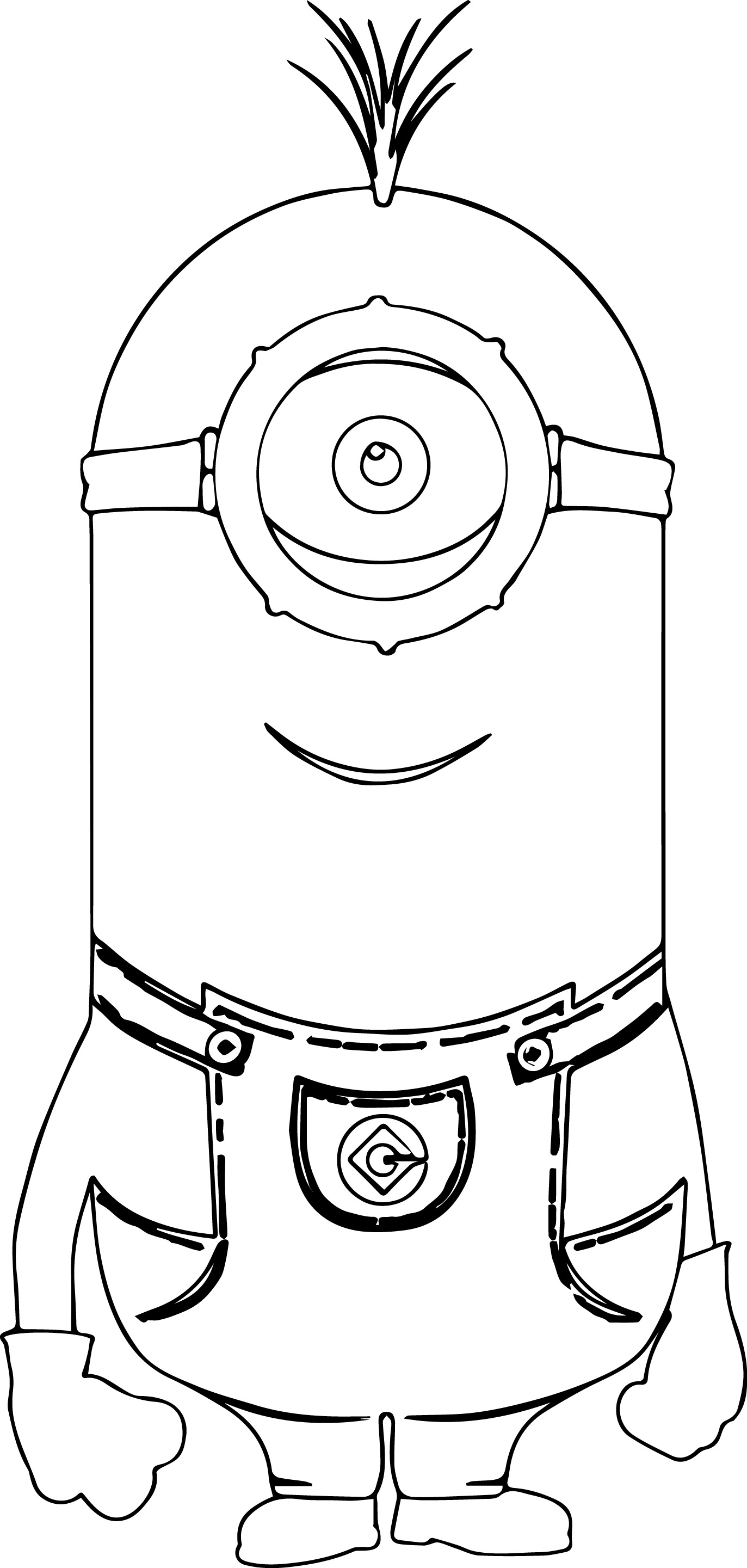 1373x2881 Minion Coloring Pages Riscos Bebe Stuning Kevin