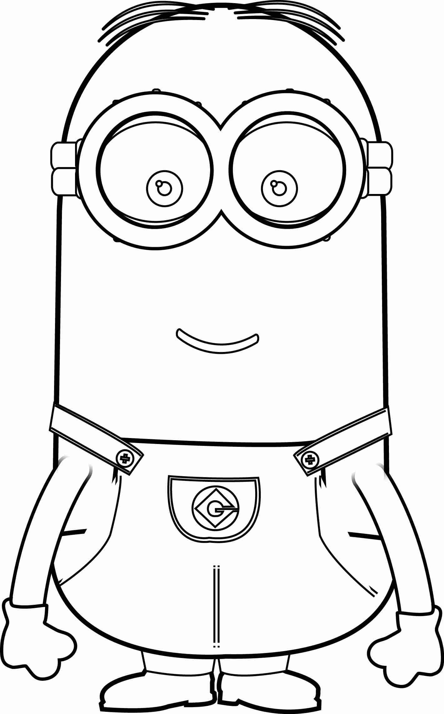 1420x2282 Minion Kevin Coloring Pages
