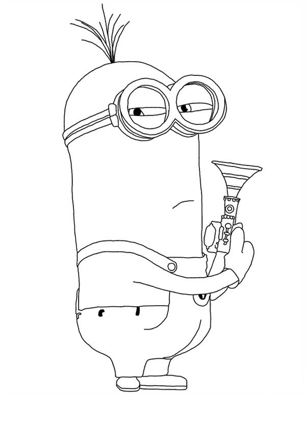 600x840 Despicable Me Character Kevin The Minion Coloring Page