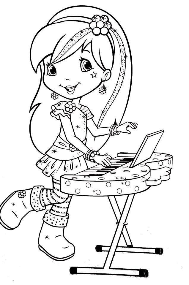 Raspberry Torte Playing Keyboard Coloring Pages Girls 636x960 Raspberry Torte Playing Keyboard Coloring Pages Girls