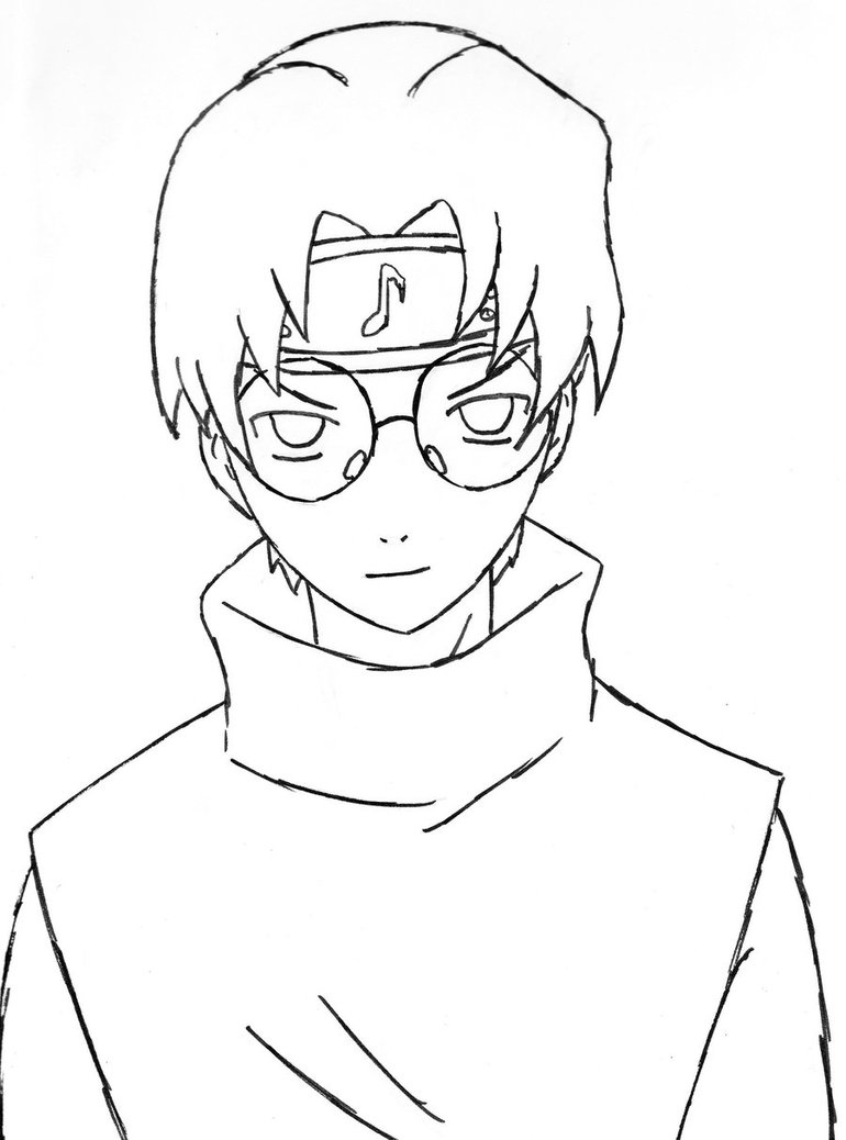 770x1038 Kabuto Yakushi Lineart By Kibacrazy11