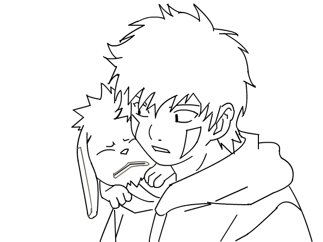 640x480 Kiba And Akamaru Coloring Pages Sketch Coloring Page