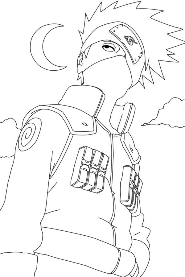 600x898 Naruto Coloring Pages. Fabulous Anime Naruto Coloring Page