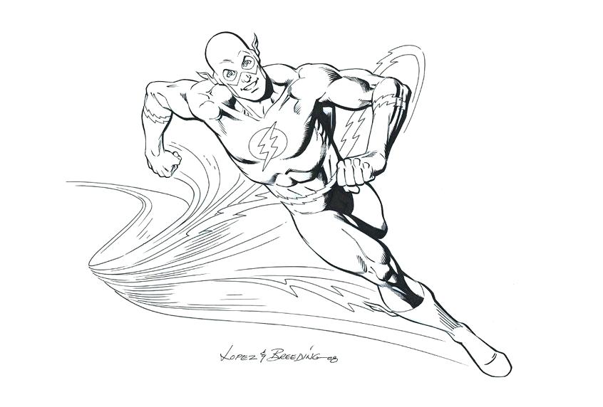 Kid Flash Coloring Pages