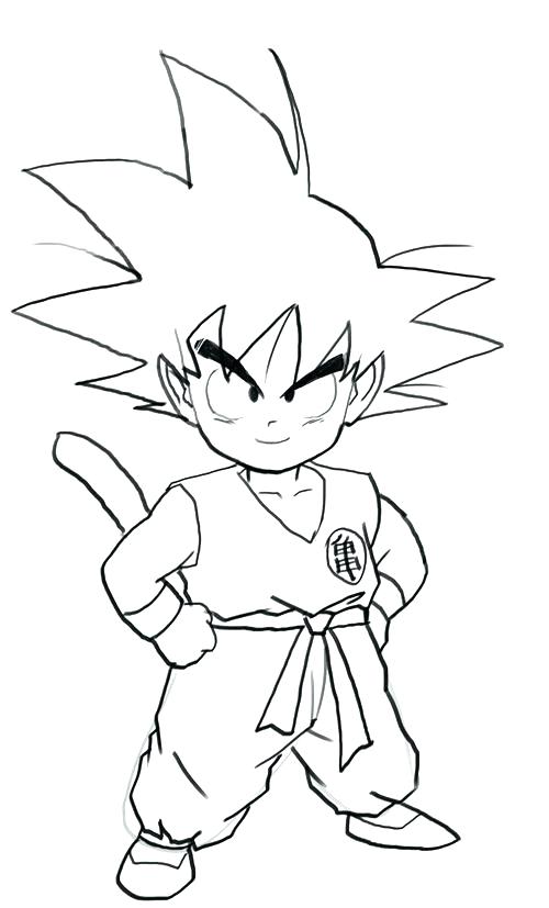 Unique Kid Goku Coloring Pages And Beautiful Coloring Page Print 500x827 Unique Kid Goku Coloring Pages And Beautiful Coloring Page Print