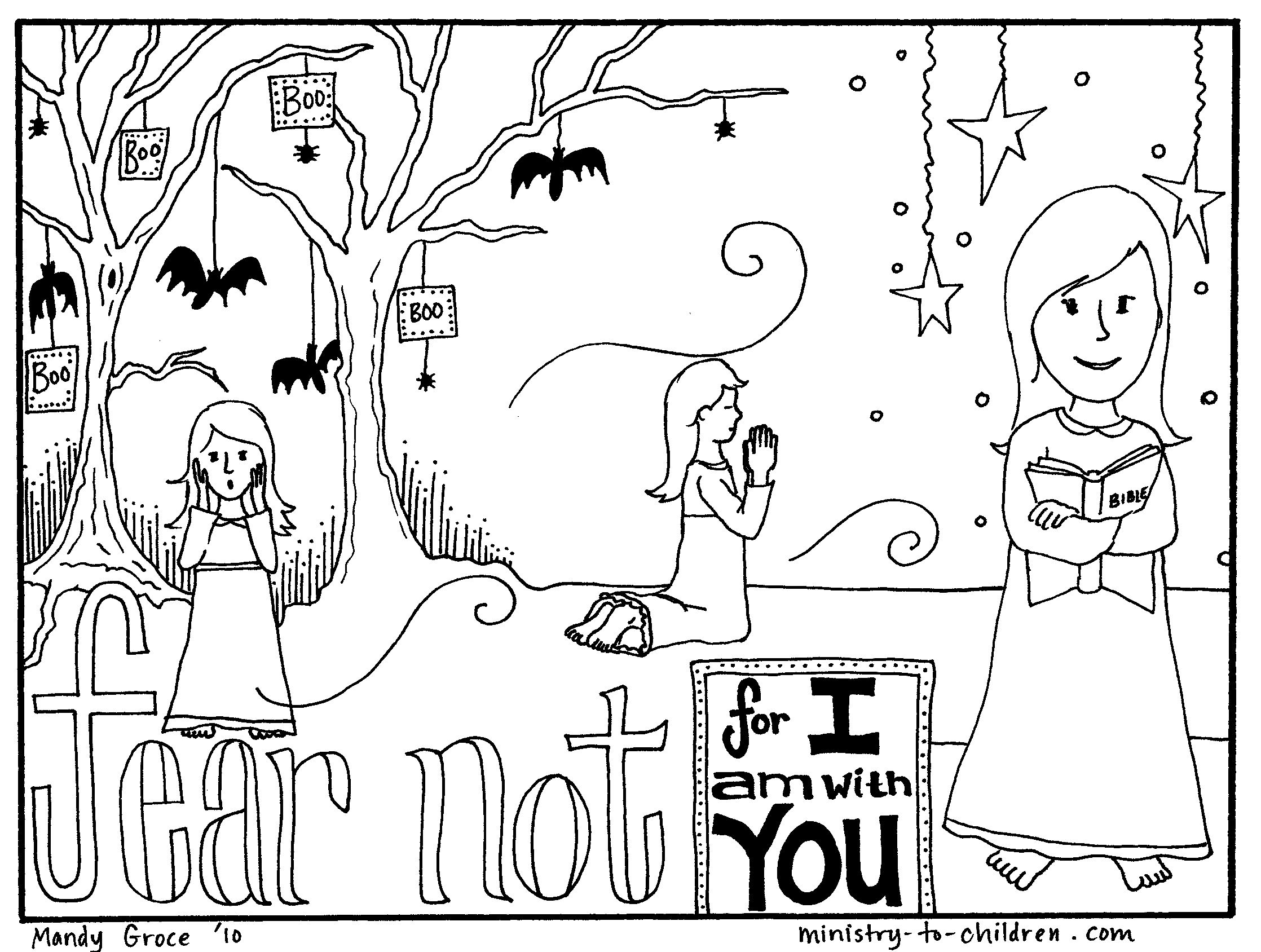 2236x1688 Free Coloring Page Teaches Kids That Faith Can Overcome Fear. Http