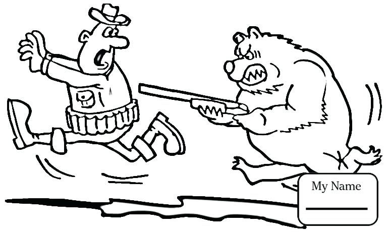 765x460 Hunting Coloring Pages Activities Hunting Bear Is Stronger Hunting