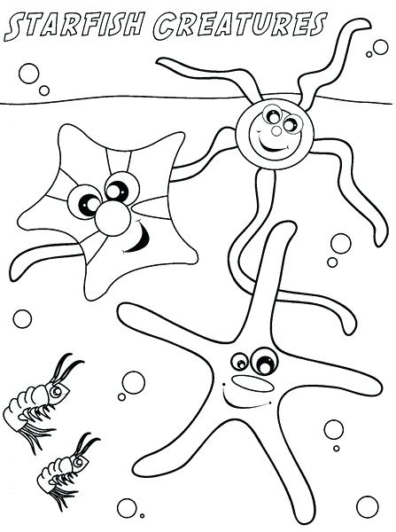 447x600 Starfish Coloring Page For Kids Starfish Learningctivities