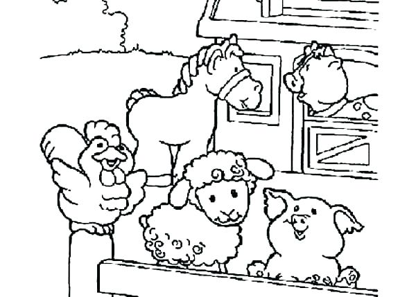 600x429 Farm Animals Coloring Farm Coloring Pages Coloring Animal Coloring