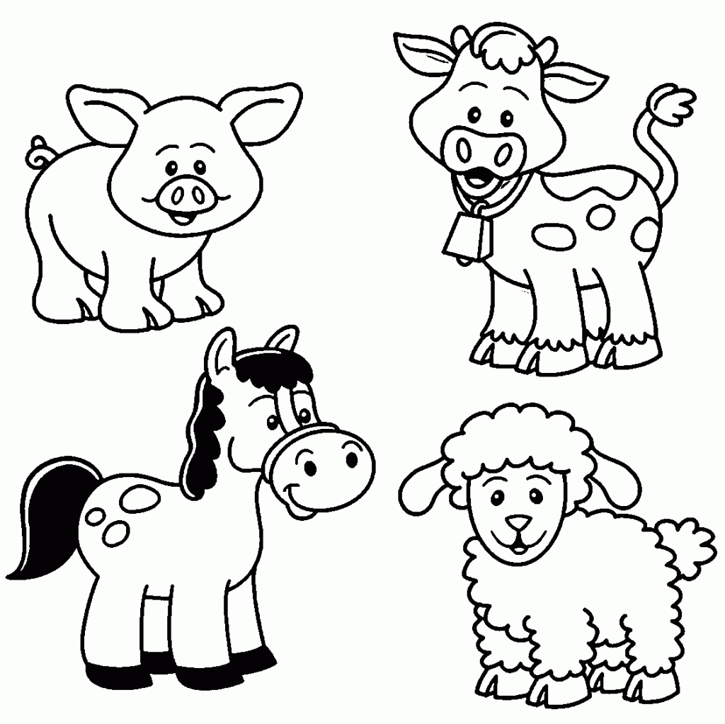 1024x1023 Unique Free Animal Coloring Pages For Kids Collection Printable