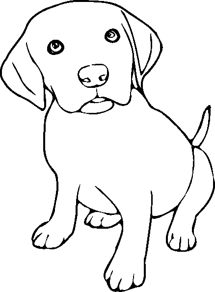 Puppy Coloring Pages 438x595 Puppy Coloring Pages