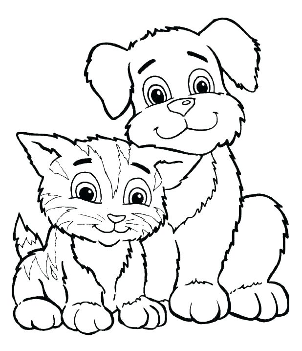 Kitten Coloring Pages Printable 618x717 Kitten Coloring Pages Printable