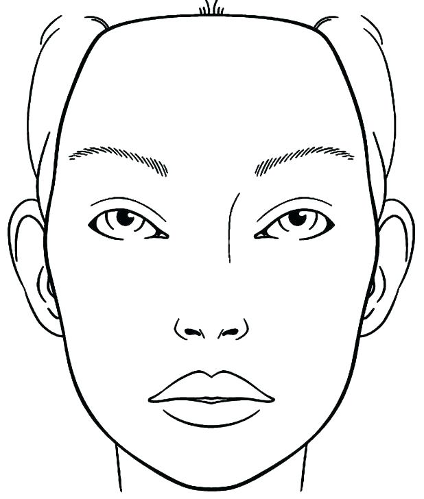 618x728 Blank Face Coloring Page Blank Girl Face Coloring Page Trend