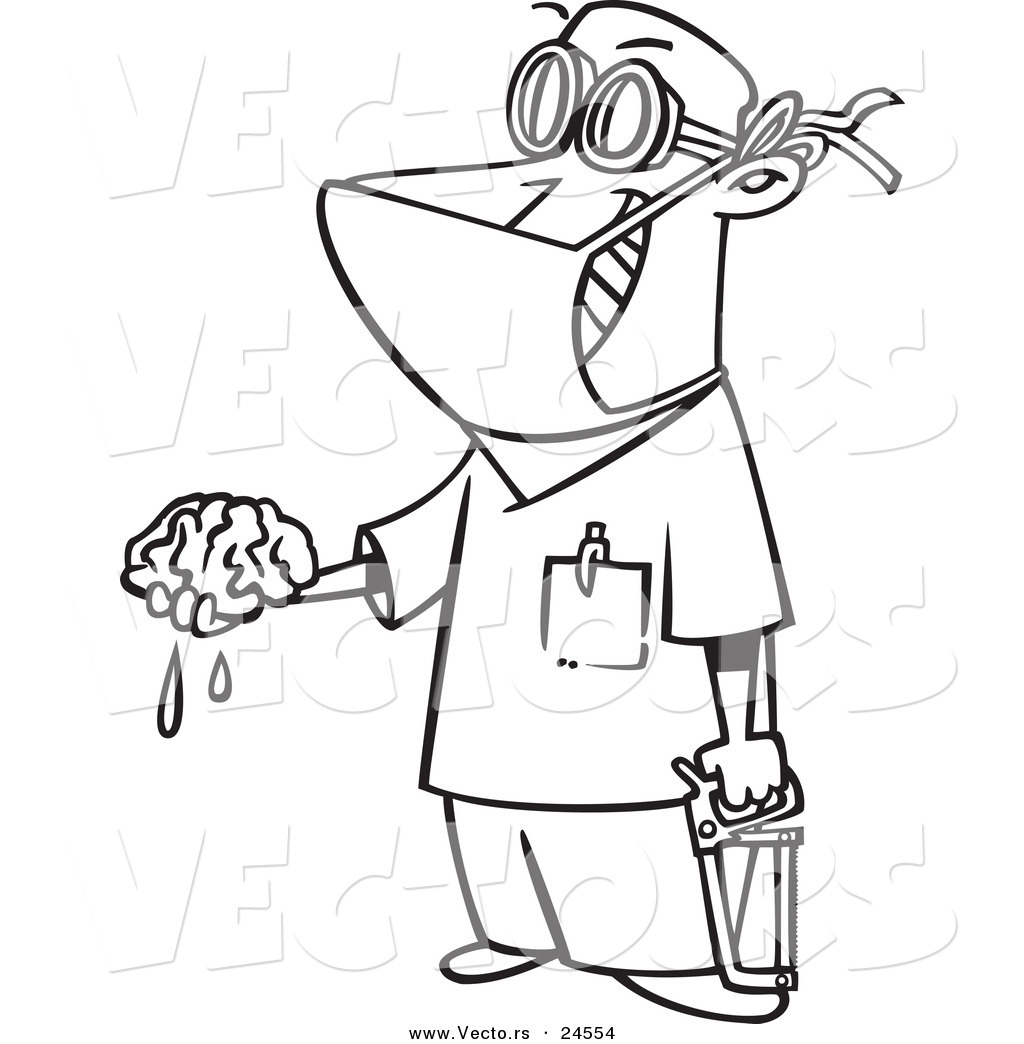 Cartoon Clipart Of Black And White Elephant Surgeon Doctor 1024x1044 Cartoon Clipart Of Black And White Elephant Surgeon Doctor