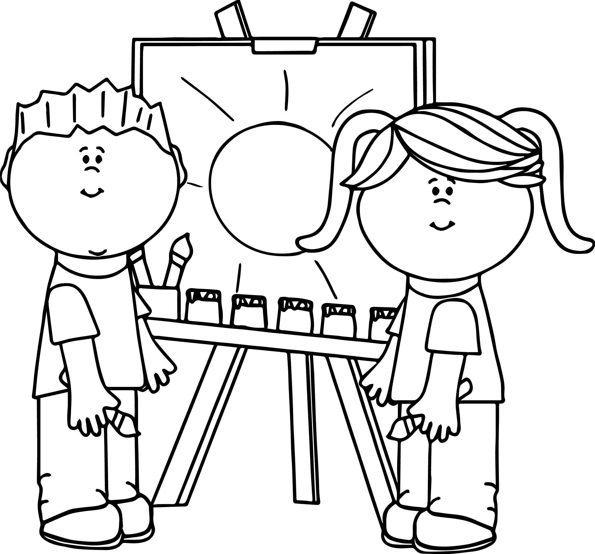 2496x2324 Noddy Paining Coloring Pages For Kids Awesome Kids Making Painting