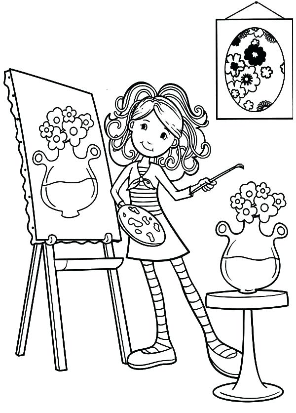 600x836 Painting Coloring Pages