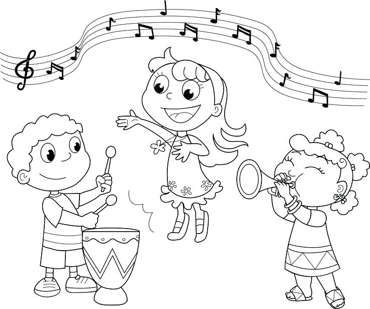 Music Coloring Page Coloring Pages Musical Instruments Musical 736x615 Music Coloring Page Coloring Pages Musical Instruments Musical