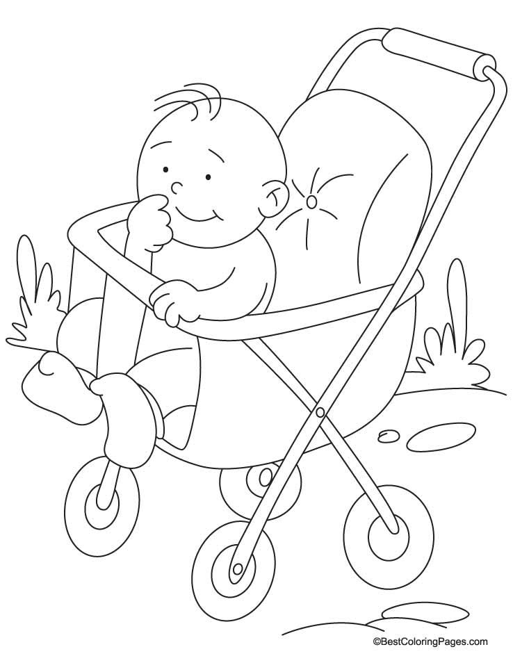 738x954 Pram Coloring Page 1 Download Free Pram Coloring Page 1 For Kids