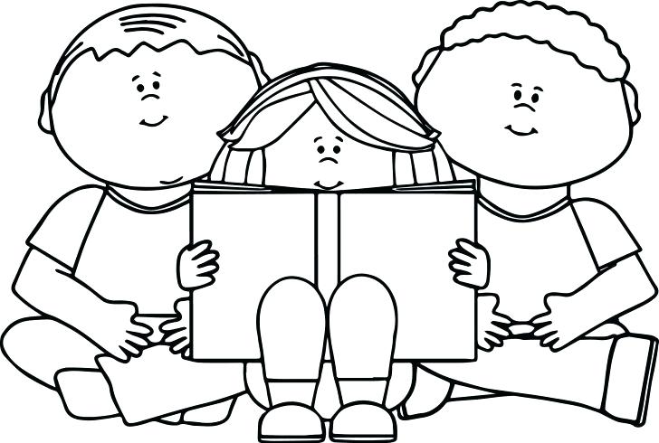 Kids Reading Coloring Pages at GetColorings.com | Free printable ...