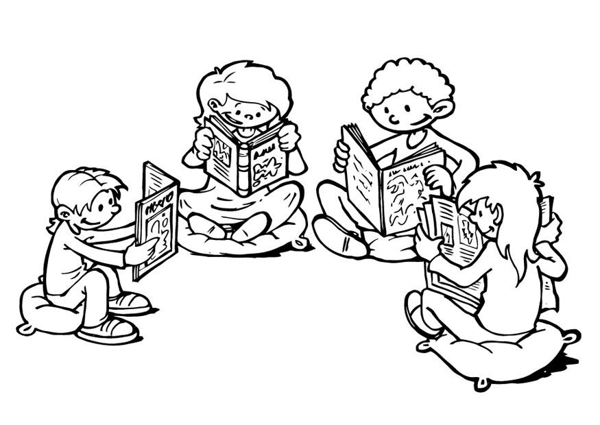875x620 Books Coloring Pages