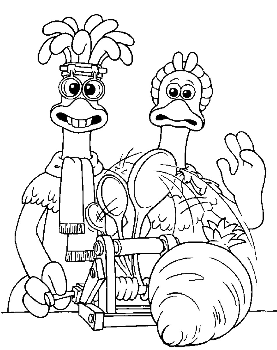 Chicken Run Coloring Pages 951x1200 Chicken Run Coloring Pages