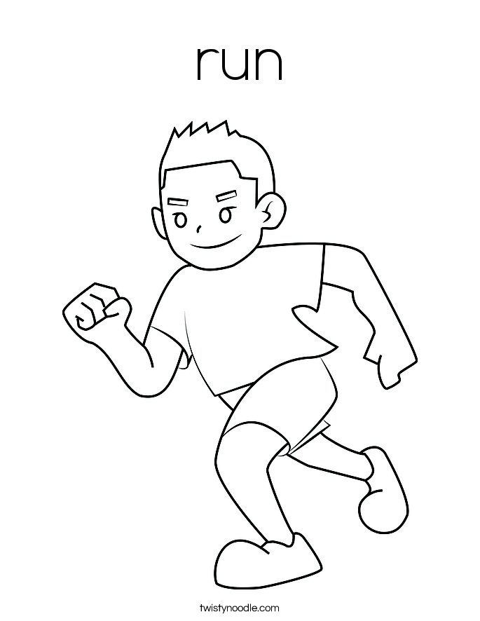 Run Coloring Page 685x886 Run Coloring Page