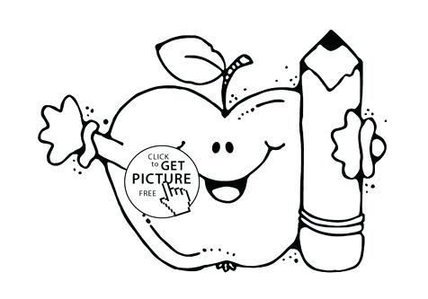 476x333 Coloring Page School Cartoon Coloring Medium Size Welcome Back