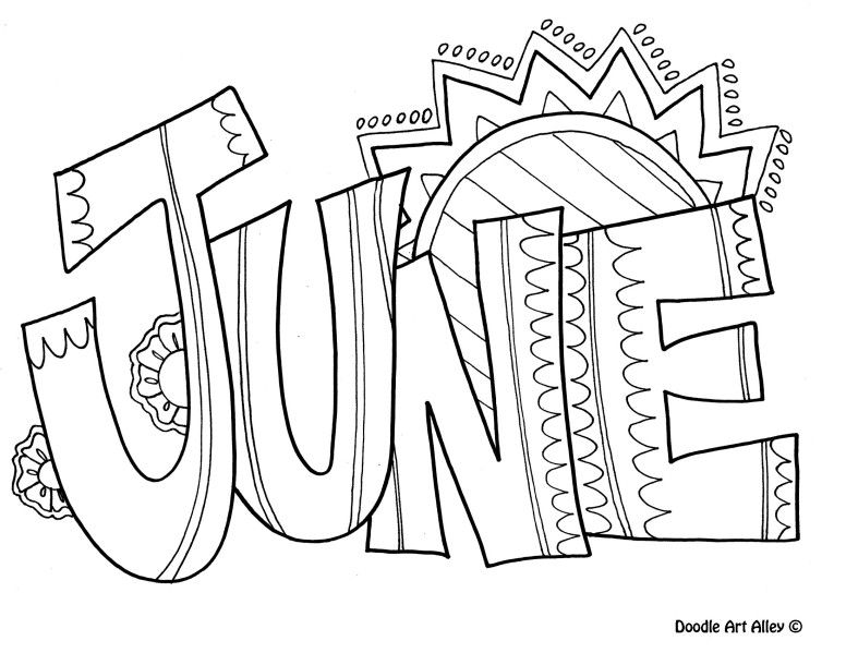 776x599 June Coloring Pages For Kids June Kidzone Crafts