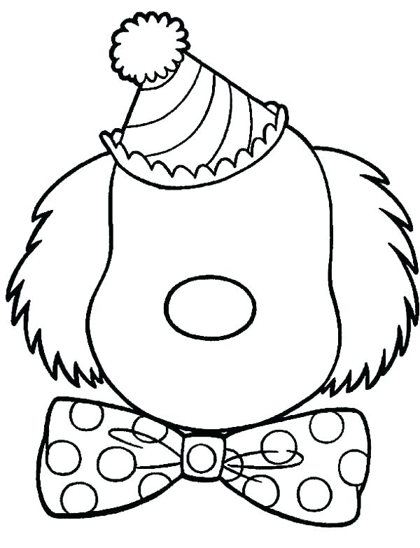 600x783 Beautiful Clown Coloring Pages For Adults Or Killer Clown Coloring