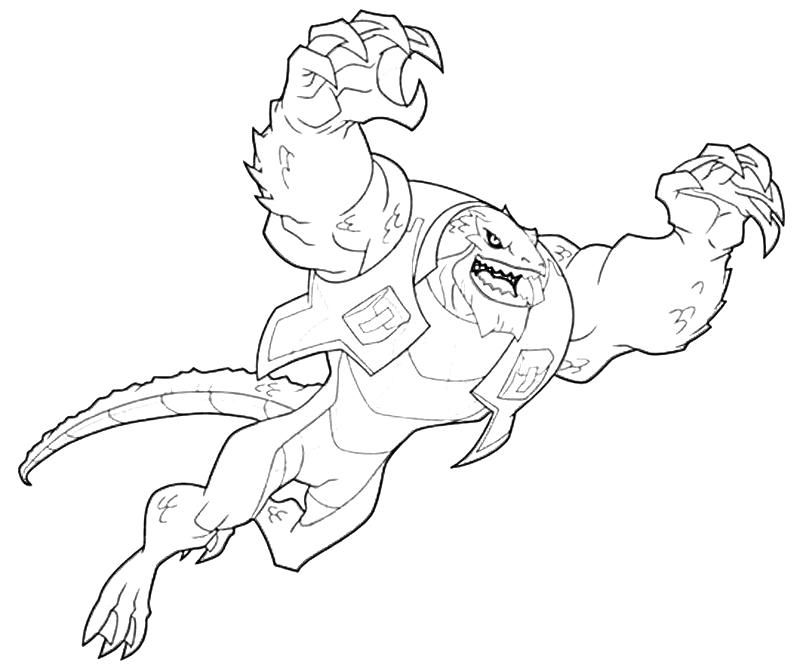 800x667 Croc Coloring Pages Batman Killer Croc Coloring Pages Kids