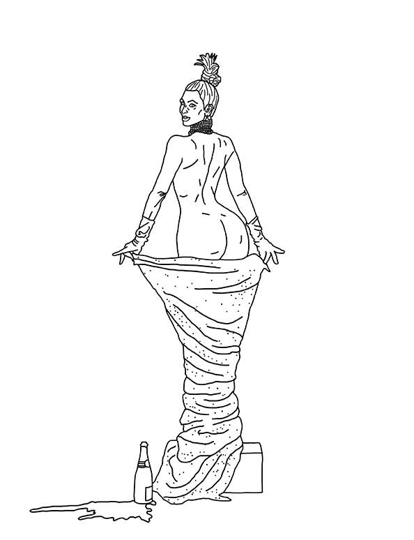 Kim Kardashian Coloring Book By Christina Lee Acid Rain Production 594x774 Kim Kardashian Coloring Book By Christina Lee Acid Rain Production