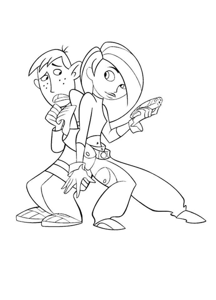 691x960 Kim Possible Coloring Pages Possible Back To Back Kim Possible