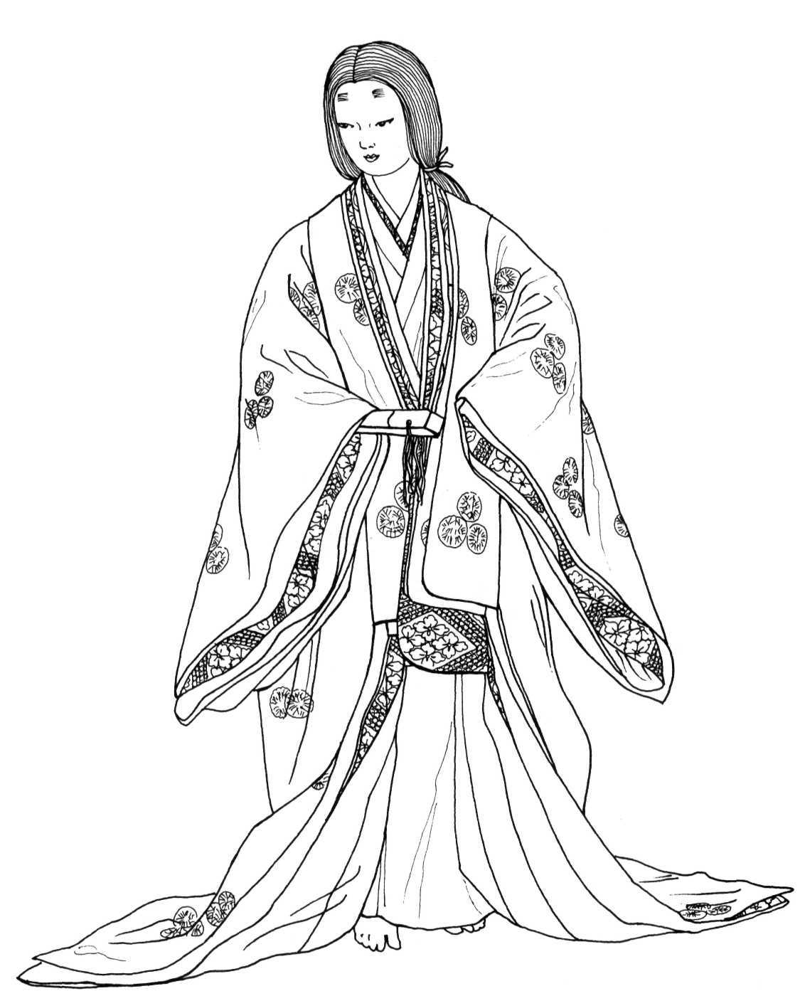 Momoyama Upper Warrior Class Formal Dress Many Layers Of Robes 1132x1400 Momoyama Upper Warrior Class Formal Dress Many Layers Of Robes