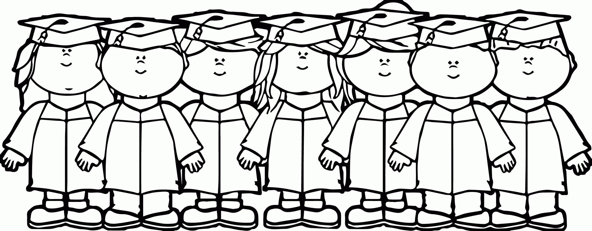 Graduation Coloring Pages 2506x977 Graduation Coloring Pages