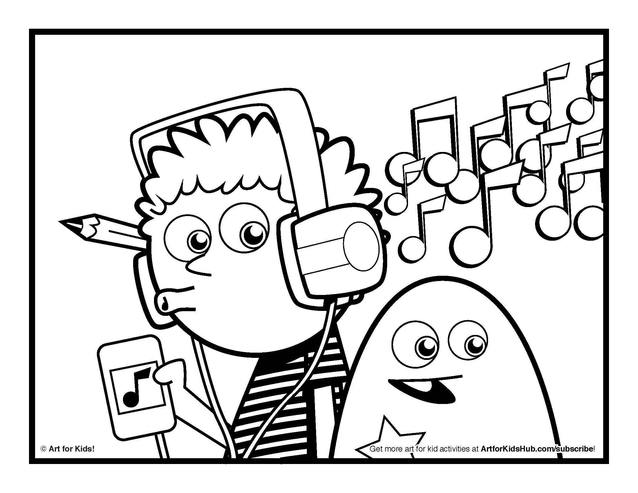 2200x1700 Coloring Pages. Music Coloring Pages For Kindergarten