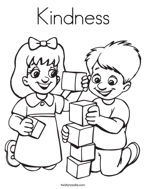 Kindness Coloring Page 468x605 Kindness Coloring Page