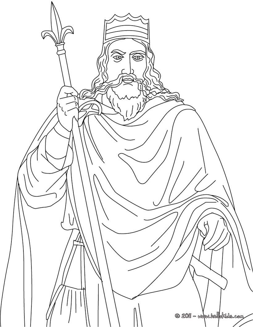King Charlemagne Coloring Pages 820x1060 King Charlemagne Coloring Pages