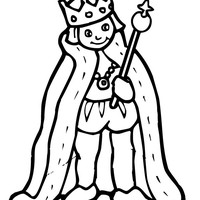 King Coloring Page 200x200 King Coloring Page