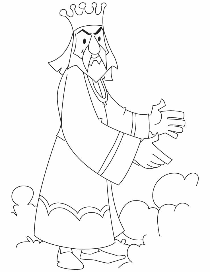 Royal King Coloring Pages 738x954 Royal King Coloring Pages