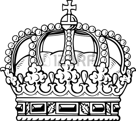 King Crown Coloring Page 450x403 King Crown Coloring Page