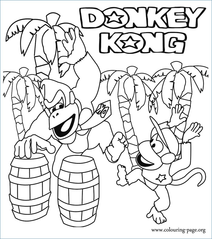 Mario Donkey Kong Coloring Pages 700x788 Mario Donkey Kong Coloring Pages