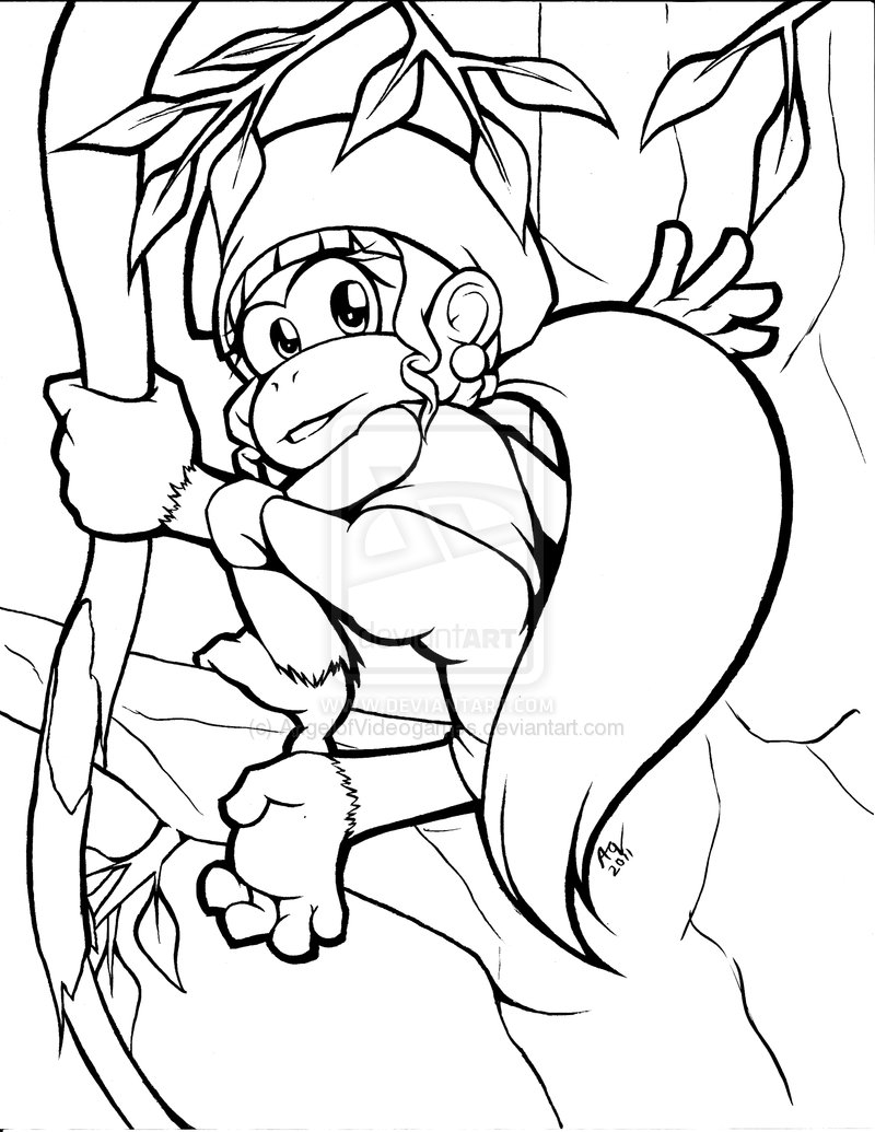 Donkey Kong Coloring Pages 800x1035 Donkey Kong Coloring Pages
