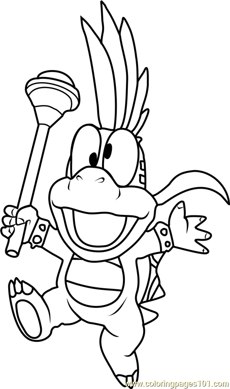 Lemmy Koopa Coloring Page 473x800 Lemmy Koopa Coloring Page