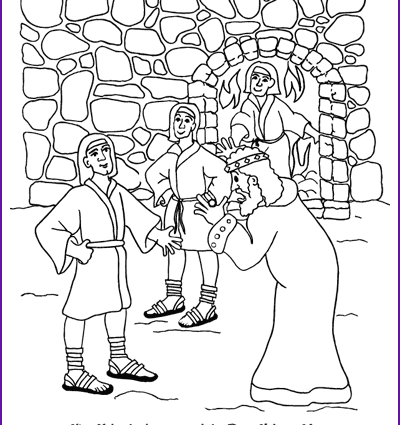 400x425 Daniel And King Nebuchadnezzar Coloring Pages Coloring King