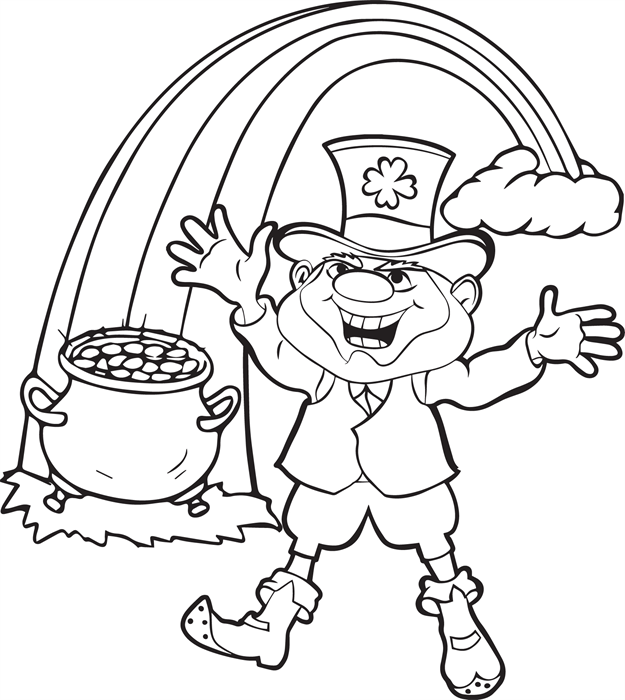 Leprechaun Coloring Pages 625x700 Leprechaun Coloring Pages